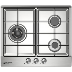 ENCIMERA PLACA GAS INOX 3...